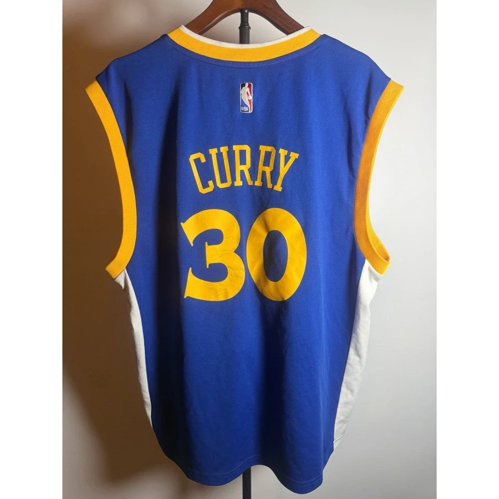 Authentic Stephen Curry Golden State Warriors NBA Jersey.  Adidas Size Large